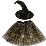 Costume sorcière enfant robe sorcière chapeau magicien accessoires halloween déguisement fête occasion enfant halloweenalloween fête noël pâques nouvel an