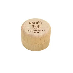 Boîte à dents de bébé en bois boîte à souvenirs personnalisée sauvegarde des dents primaires design enfantin style minimaliste qualité naturelle cadeau magique pour enfant