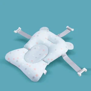 Coussin de baignoire antidérapant pour bébé siège de douche confortable tapis de baignoire étoilé support pliable sécurité soins infirmiers matériau doux design moderne couleurs pastel Coussin de baignoire antidérapant pour bébé siège de douche confortable tapis de baignoire étoilé support pliable sécurité soins infirmiers matériau doux design moderne couleurs pastel