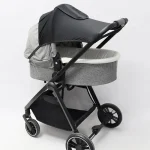 Poussette bébé nacelle promenade extérieur confort sécurité capot ajustable tissu doux moderne design