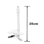 Support de Webcam Portable sans Poinçon pour Moniteur de Lit de Bébé Fixation au Berceau Design Résistant Blanc 25cm