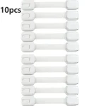 Serrures de sécurité pour tiroir bébé loquets adhésifs pour armoire sangles de fixation 10 pièces sécurité enfant protection domicile