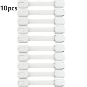 Serrures de sécurité pour tiroir bébé loquets adhésifs pour armoire sangles de fixation 10 pièces sécurité enfant protection domicile