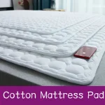 Protègematelas en coton texture matelassée doux et respirant pour lit bébé et adulte facile à entretenir