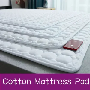 Protègematelas en coton texture matelassée doux et respirant pour lit bébé et adulte facile à entretenir