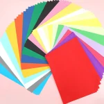 50 feuilles A4 papier coloré artistique bricolage créatif 10 couleurs variées idéal pour loisirs manuels et projets scolaires