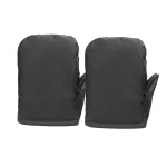 Gants de cuisine protection thermiqueすべ無épaisses résistance chaleur isolation manches noirs