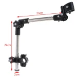 Supports de parapluie en acier inoxydable, pivotant à n&rsquo;importe quel Angle, connecteur de parapluie de vélo pour fauteuil roulant, porte-parapluie de poussette, outil d&rsquo;équipement de pluie – A