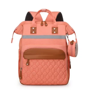Sack à langer ALTERBackpack multifonctionnel sac à dos bébé rose grande capacité poches multiples confortable poussette maman garçon fille