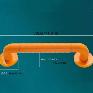 Barre d’appui salle de bain antidérapante pour personnes âgées et handicapées main courante sécurisée 30cm couleur jaune vif design moderne fixation murale solide Barre d’appui salle de bain antidérapante pour personnes âgées et handicapées main courante sécurisée 30cm couleur jaune vif design moderne fixation murale solide