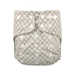 Couche-culotte réutilisable pour bébé de 0 à 3 ans, langes écologiques en coton biologique, taille ajustable et douce, 1 pièce – gray