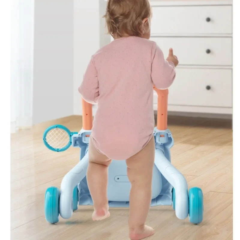 Poussette bébé apprendre à marcher avec jouets musique et peinture antirenversement multifonctionnel cadeau idéal