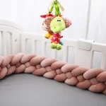 Tour de lit en tissu doux pour berceau bébé filles et garçons tressé jouets suspendus style moderne sécurité et confort