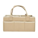 Sac de rangement de couches en feutre pour bébés organisation pratique poches extérieures portée facile design minimaliste