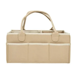 Sac de rangement de couches en feutre pour bébés organisation pratique poches extérieures portée facile design minimaliste Sac de rangement de couches en feutre pour bébés organisation pratique poches extérieures portée facile design minimaliste