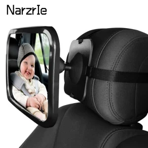 Miroir de voiture réglable pour bébé, siège arrière de voiture, support pour appui-tête, accessoires de moniteur de sécurité pour bébé