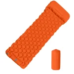 Matelas gonflable camping bébé confort randonnée matériau sécuritaire tapis air ultra léger accessoires poussette randonnée extérieur orange