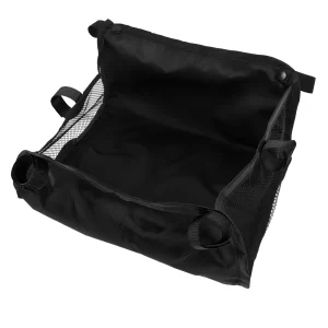 Sac de rangement Oxford tissu maille poignées latérales boutons pressions organisation quotidienne couleur noire portable durabilité qualité premium
