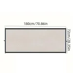 Barrière de sécurité pour enfants et animaux domestiques maille respirante cadre métallique noir 180 cm de long facile à installer design moderne adaptable à tous les espaces