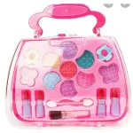 Ensemble maquillage pour bébé filles jouets éducatifs sac cosmétiques jeu salon de coiffure fards à paupières rouge à lèvres accessoires maquillage jouets créatifs 312 ans poudre soluble dans l&rsquo;eau style enfantin