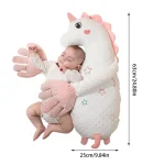Coussin bébé licorne compagnon de sommeil doudou peluche oreiller confort étoiles motif style mignon matériau douxusage nursery portage bébé accessoires enfant cadeau naissance lit bébé jouet éducatif éveil sensoriel