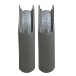 Bouchons de protection de sol détachables pour chaise haute bébé antidérapantsInsert de jambesécuritégris foncé