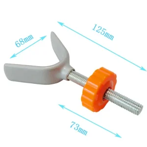 Barre de porte robuste sécurité Yformée acier vis plastique orange bébé enfant maison Barre de porte robuste sécurité Yformée acier vis plastique orange bébé enfant maison