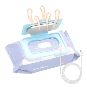 Chauffelingettes portable USB pour bébé lingettes chaudes design moderne confort cutané usage voyage originale Blue Chauffelingettes portable USB pour bébé lingettes chaudes design moderne confort cutané usage voyage originale Blue