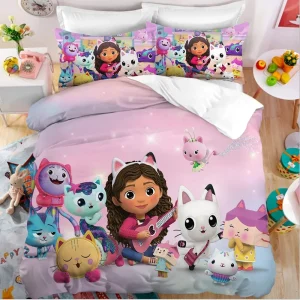Ensemble literie enfant couette et taie d&rsquo;oreiller design enfants chambre bébé décoration chambre lit enfant literie enfant fille garçon cadeau anniversaire enfant
