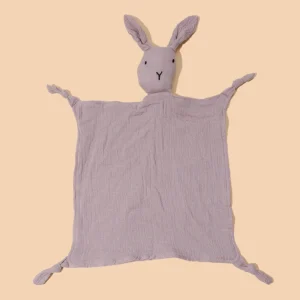 Couverture Bunny Lovey pour bébés doudou en mousseline de coton sécurité et apaisement pour bébé 13 ans Couverture Bunny Lovey pour bébés doudou en mousseline de coton sécurité et apaisement pour bébé 13 ans