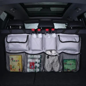 Organisateur coffre voiture Oxford multipoches rangement familial moderne et pratique