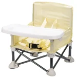 Chaise d&rsquo;appoint portable pour bébé chaise de salle à manger pliante aluminium et plastique siège de plage enfant 02 ans design moderne sécurité comfort