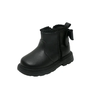 Bottines filles enfant cuir synthétique caoutchouc antiglissant peluche cheville 46 ans Bottines filles enfant cuir synthétique caoutchouc antiglissant peluche cheville 46 ans