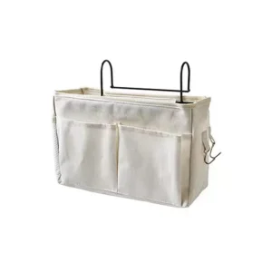 Organisateur suspendu pour bébé rangement de soins berceau sac à couches accessoires lit beige Organisateur suspendu pour bébé rangement de soins berceau sac à couches accessoires lit beige