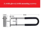 Barre de toilette rabattable en aluminium sécurité salle de bains grab bar antiderrapante pour personnes âgées ou handicapées design moderne et durable