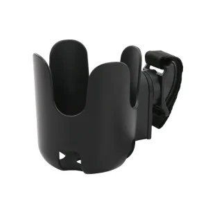 Portegobelet universel 360° pour poussette support rotatif en plastique noir compatible avec tasse bouteille et téléphone pratique et sécurisant Portegobelet universel 360° pour poussette support rotatif en plastique noir compatible avec tasse bouteille et téléphone pratique et sécurisant