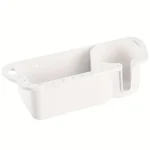 Organisateur de bateau universel en plastique ABS compact avec poignées et support tube pour cannes à pêche rangement de cabine Kayak Jon Boat ponton caddie de pêche  blanc