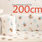 Parechocs lit bébé en coton respirant coussinets de protection motifs koalas étoiles style moderne sécurité enfants lit bébé 200cm