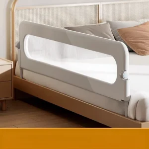 Barrière de lit bébé portable protection antichute hauteur réglable sans perçage design moderne facile à installer sans logo plastique blanc visible translucide Barrière de lit bébé portable protection antichute hauteur réglable sans perçage design moderne facile à installer sans logo plastique blanc visible translucide