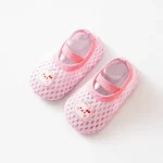 Pantoufles enfants intérieur confortable design lapin rose pastel respirant antiglisse