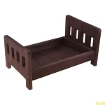 Lit en bois pour photographie bébé accessoire de pose nouveauné design moderne détachable haute qualité sécuritaire universel