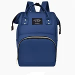 Sac à dos bébé grande capacité sac à couches imperméable multifonction fourretout maman papa bleu profond