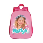 Sac à dos imperméable pour enfants 设计 cute Nastya sac d&rsquo;école pour filles maternelle style kawaii rose fleuri sac à dos étanche 12 po  30 cm