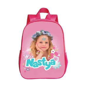 Sac à dos imperméable pour enfants 设计 cute Nastya sac d&rsquo;école pour filles maternelle style kawaii rose fleuri sac à dos étanche 12 po  30 cm