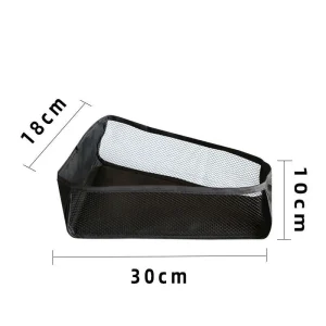 Organisateur de rangement en maille noire panier suspendu rangement pour bureau dressing home organization design moderne minimaliste fonctionnalité optimale durable qualité supérieure Organisateur de rangement en maille noire panier suspendu rangement pour bureau dressing home organization design moderne minimaliste fonctionnalité optimale durable qualité supérieure