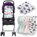 Accessoires poussette confortables pour bébé coussin langer siège landau tapis voiture couches coton sécurité bébé 03 ans