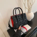 Sac fourretout ajouré vintage rétro grande capacité Shopper bandoulière sac à main bébé décontracté Chic sac de tous les jours