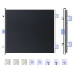 Porte rétractable automatique multifonctionnelle pour animaux de compagnie Antiusure élastique boîtier de sécurité pour animaux de compagnie gain de place porte de sécurité pour bébé  50125cm