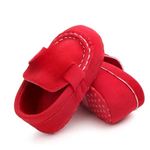 Chaussures de marche bébé AMOZAE mocassins souple antiglissante nouveauné 018 mois fille garçon semelle coton unisex rouge Chaussures de marche bébé AMOZAE mocassins souple antiglissante nouveauné 018 mois fille garçon semelle coton unisex rouge