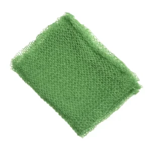 Éponge nettoyage vaisselle cuisine ménage écolabellisé texture maille lavable réutilisable durable pratique vert clair